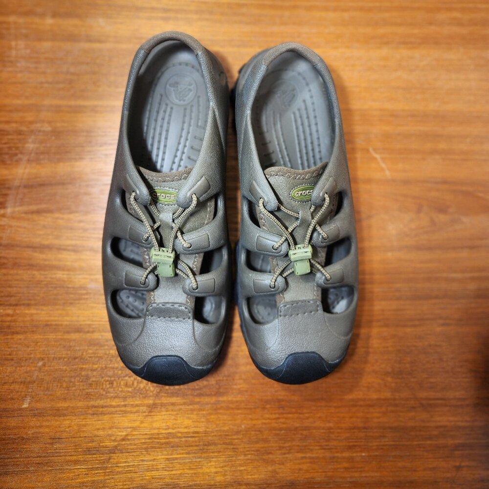 CROCS Classic Hiker Suede Green Clog/Sandal Men (10)/Women (12)